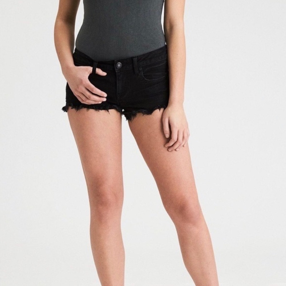 Black denim Jean Shorts